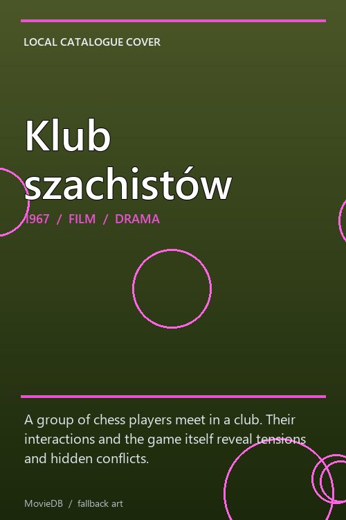 Klub szachistów poster
