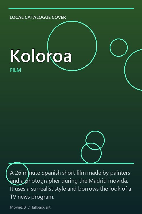 Koloroa poster