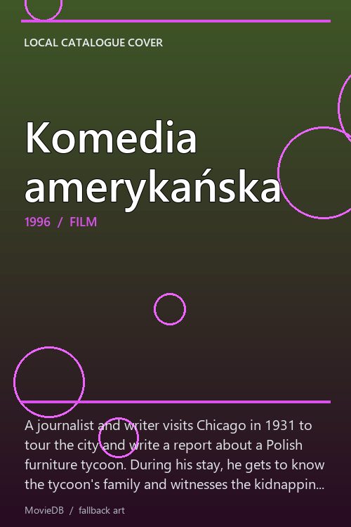 Komedia amerykańska poster