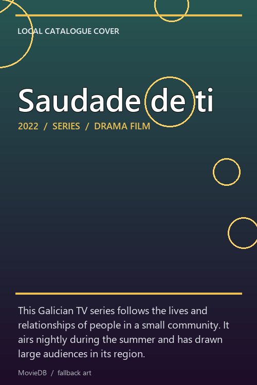 Saudade de ti poster
