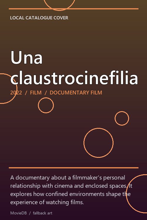 Una claustrocinefilia poster