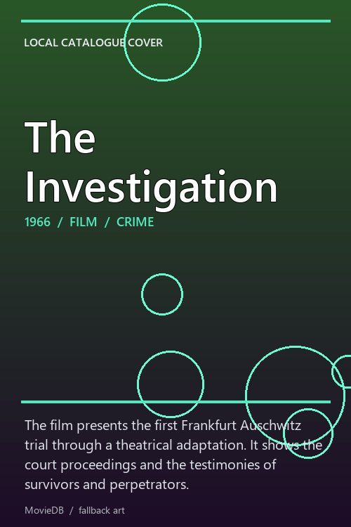 The Investigation poster