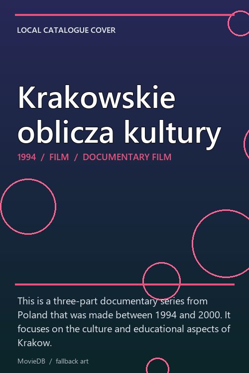 Krakowskie oblicza kultury poster