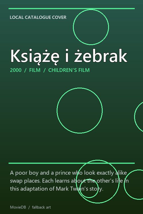 Książę i żebrak poster