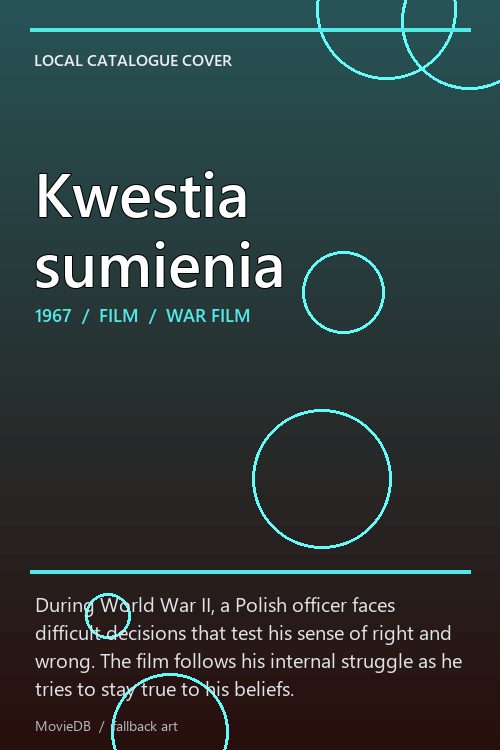 Kwestia sumienia poster