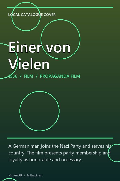 Einer von Vielen poster