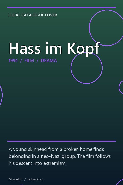Hass im Kopf poster