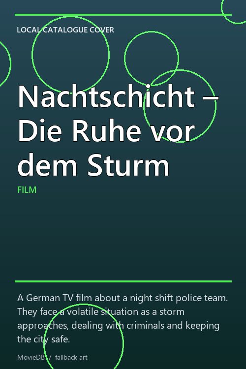 Nachtschicht – Die Ruhe vor dem Sturm poster