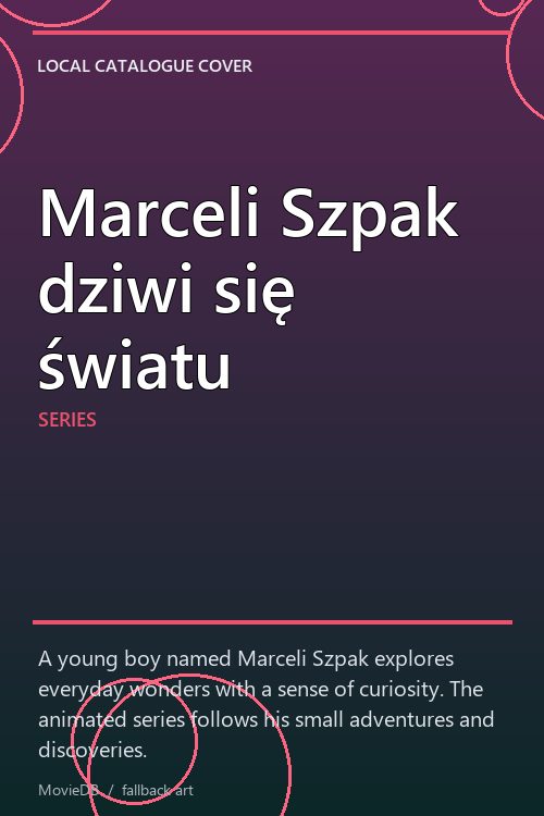 Marceli Szpak dziwi się światu poster
