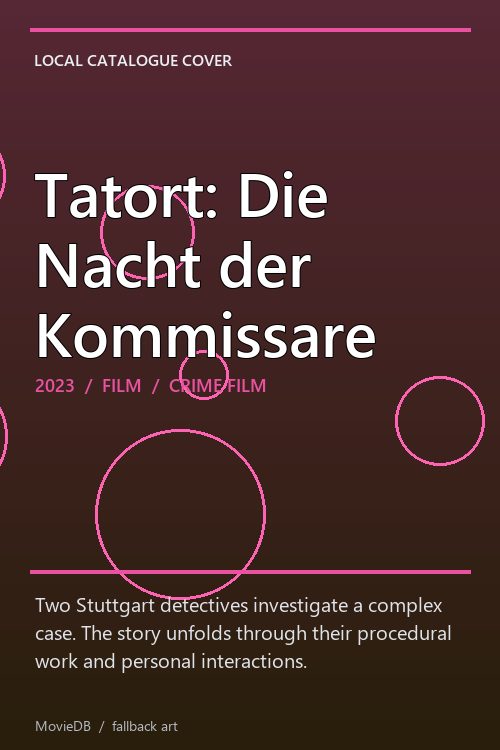 Tatort: Die Nacht der Kommissare poster