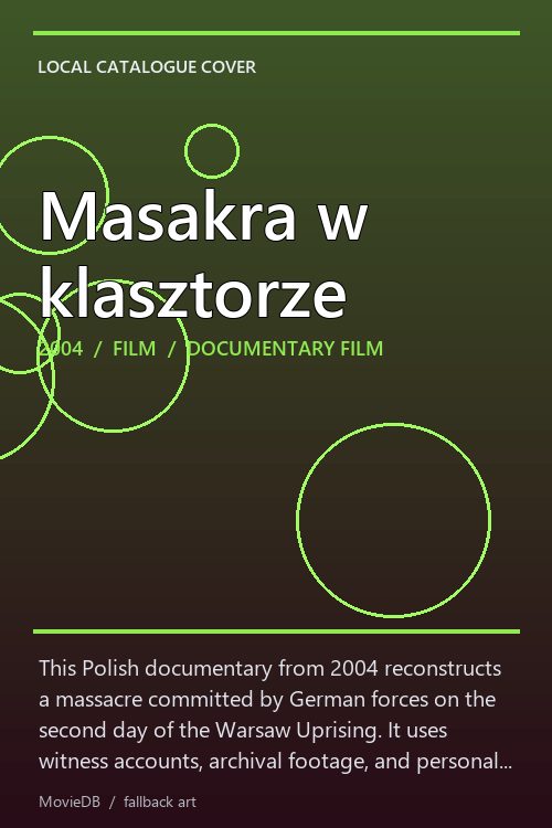 Masakra w klasztorze poster