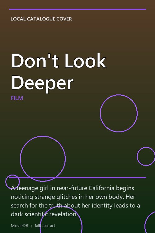 Don't Look Deeper poster