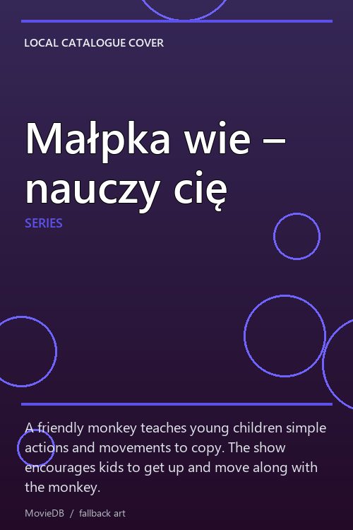 Małpka wie – nauczy cię poster