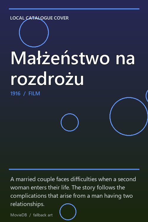 Małżeństwo na rozdrożu poster