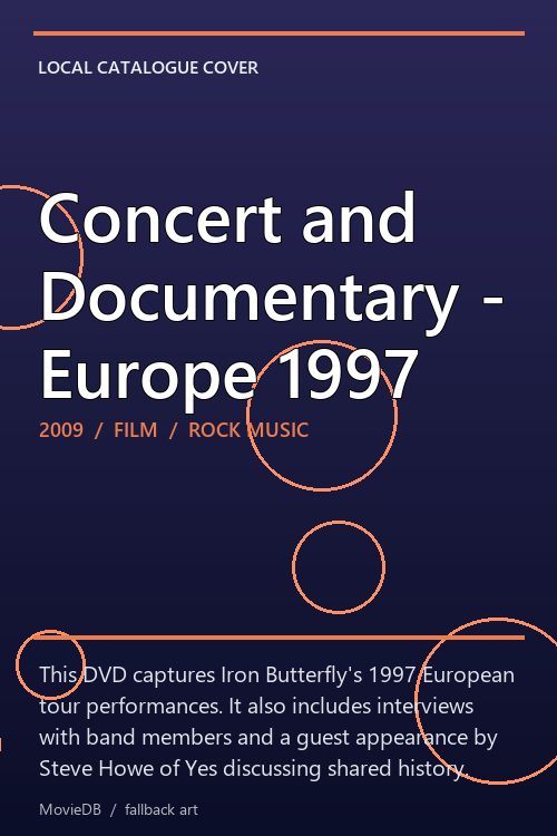 Concert and Documentary - Europe 1997 poster
