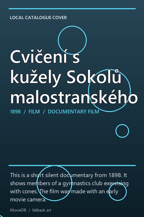 Cvičení s kužely Sokolů malostranského poster