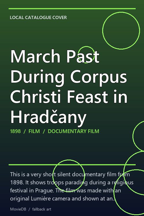 March Past During Corpus Christi Feast in Hradčany poster