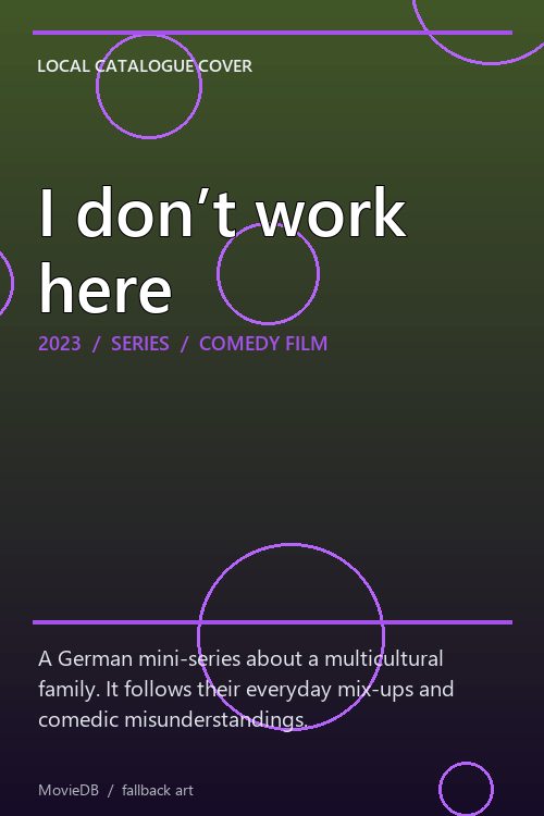 I don’t work here poster