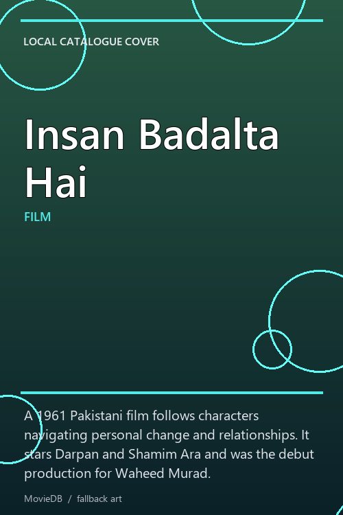 Insan Badalta Hai poster