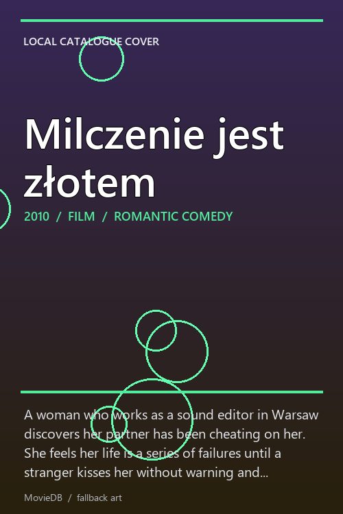 Milczenie jest złotem poster