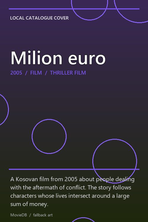 Milion euro poster