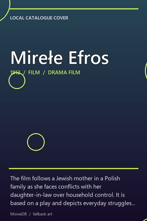 Mirełe Efros poster