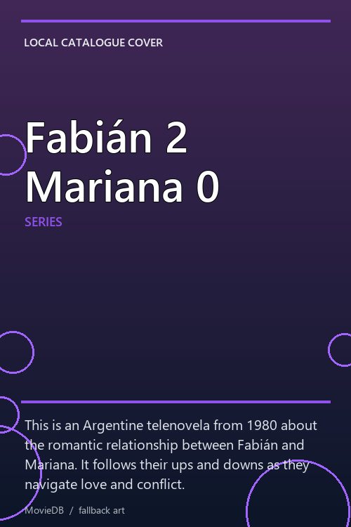 Fabián 2 Mariana 0 poster