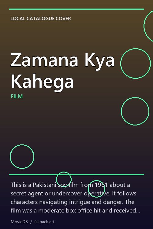 Zamana Kya Kahega poster