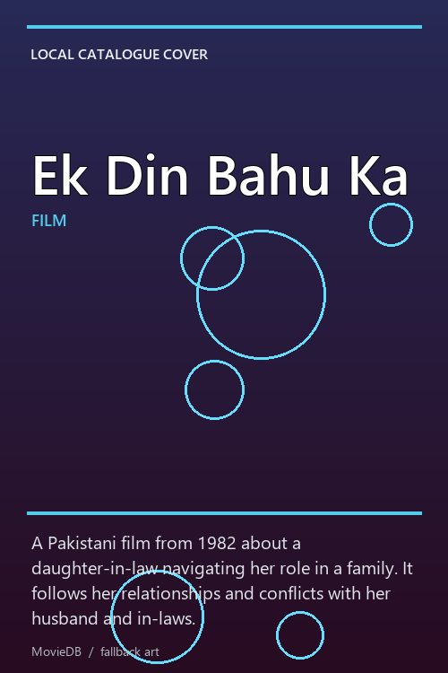 Ek Din Bahu Ka poster
