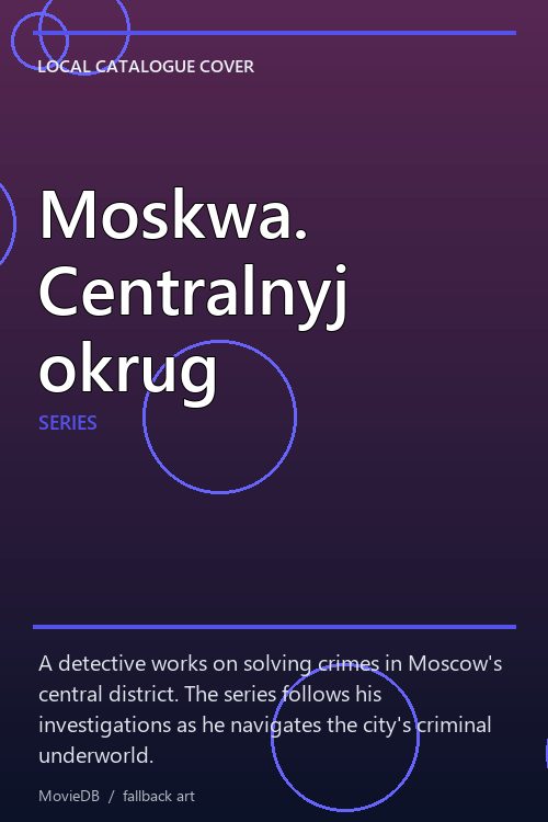 Moskwa. Centralnyj okrug poster