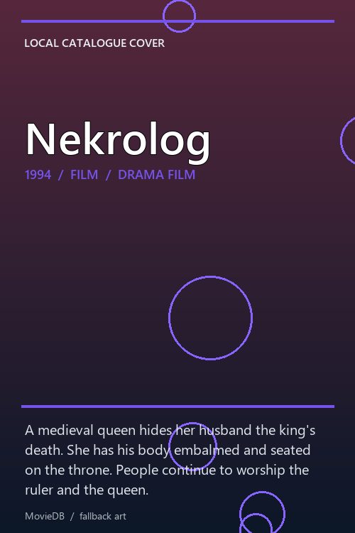 Nekrolog poster