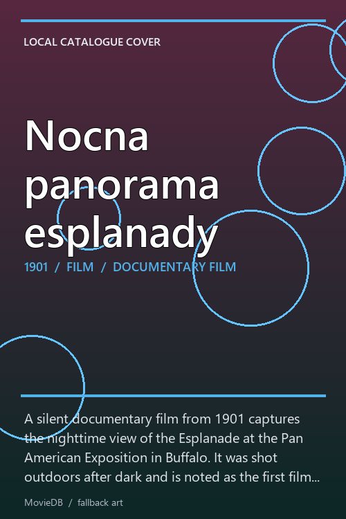 Nocna panorama esplanady poster