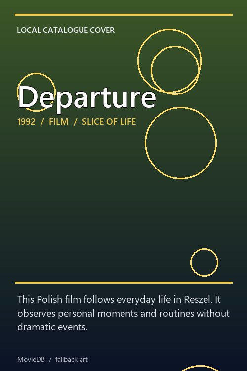 Departure poster