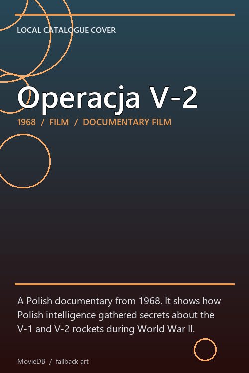 Operacja V-2 poster
