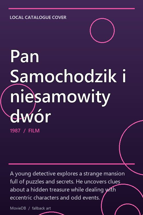 Pan Samochodzik i niesamowity dwór poster