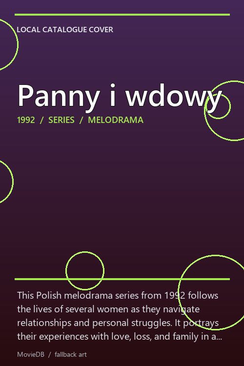 Panny i wdowy poster
