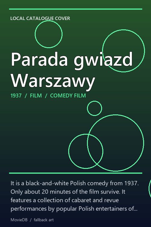 Parada gwiazd Warszawy poster