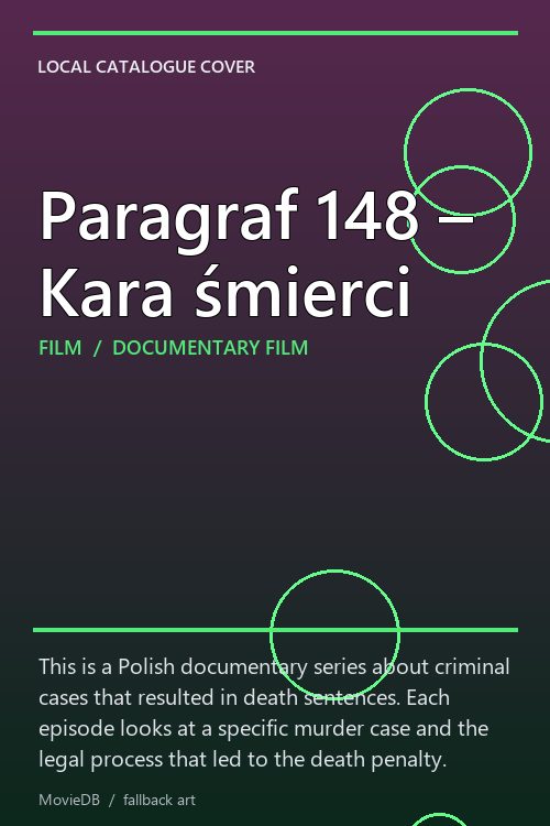 Paragraf 148 – Kara śmierci poster