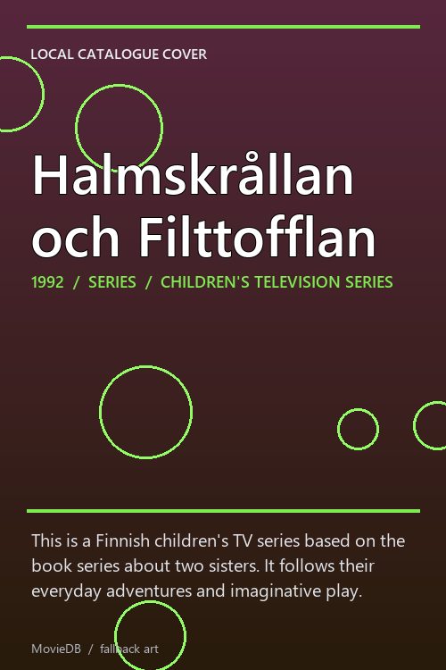 Halmskrållan och Filttofflan poster