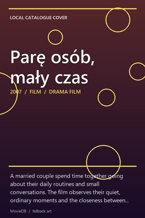 Parę osób, mały czas poster