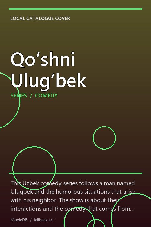 Qoʻshni Ulugʻbek poster