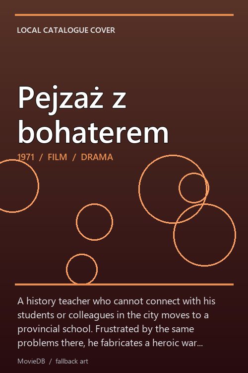 Pejzaż z bohaterem poster