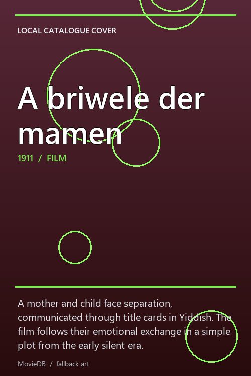 A briwele der mamen poster