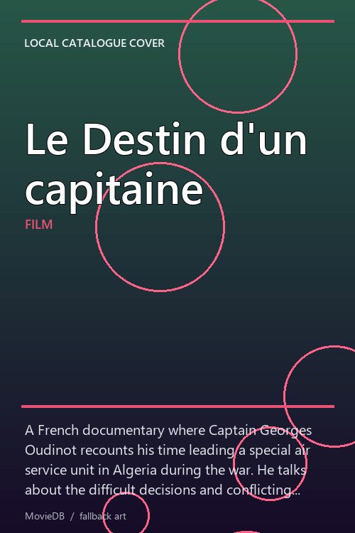 Le Destin d'un capitaine poster