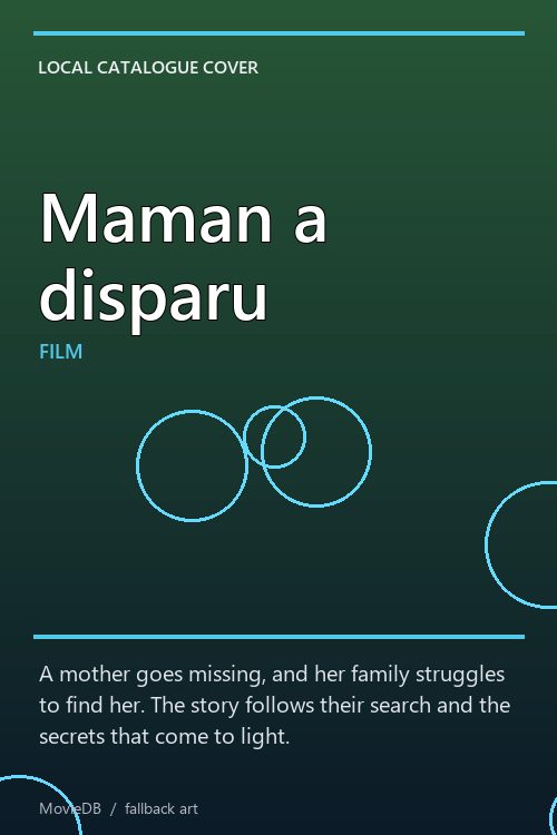 Maman a disparu poster