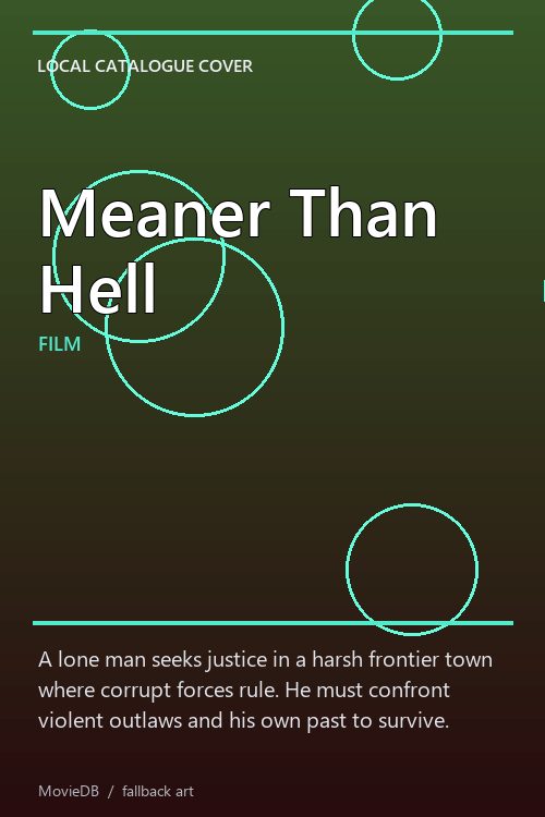 Meaner Than Hell poster