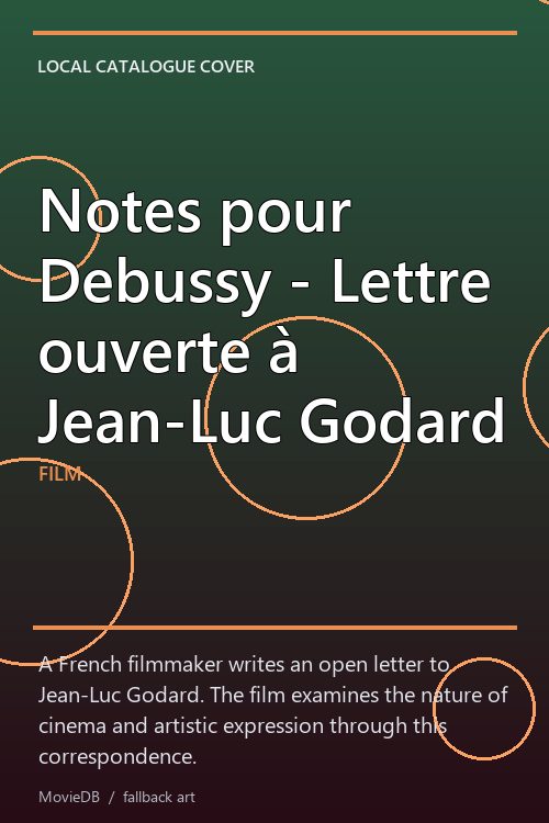 Notes pour Debussy - Lettre ouverte à Jean-Luc Godard poster