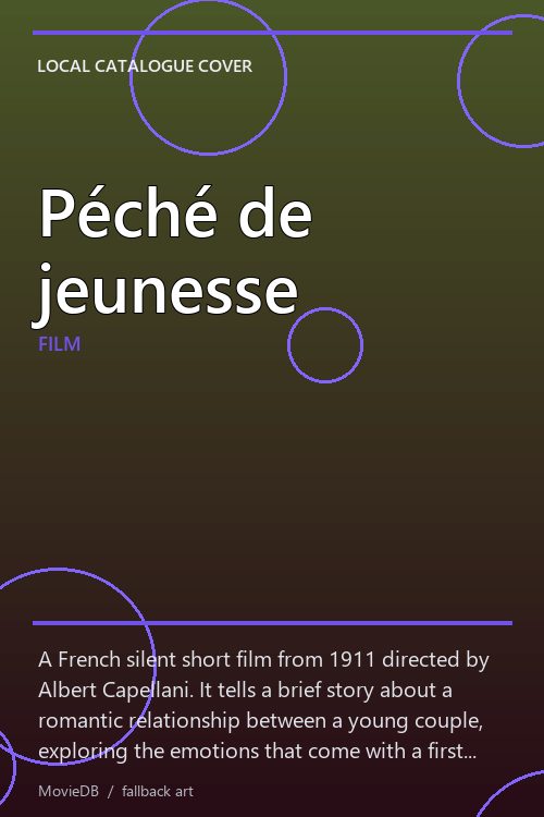 Péché de jeunesse poster