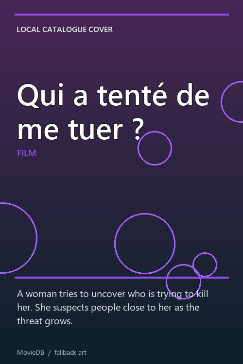 Qui a tenté de me tuer ? poster
