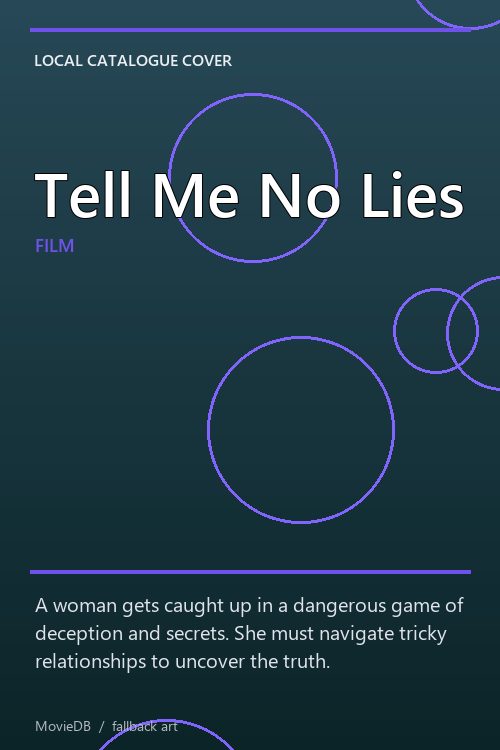 Tell Me No Lies poster